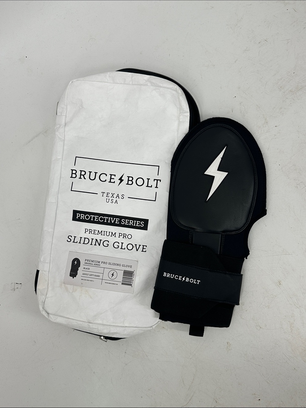 Bruce Bolt Men's Black Premium Pro Sliding Glove - Protective Series Left Hand